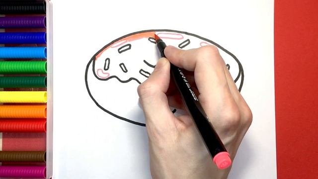 How To Draw Donut | Как Нарисовать Пончик