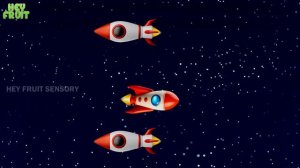 Sensory Baby Space Adventure -Colorful Rocket and Planets-Baby Sensory Space Dancing Videos