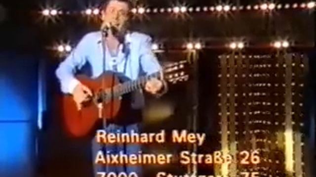 Reinhard Mey in der ZDF-Hitparade (1980)