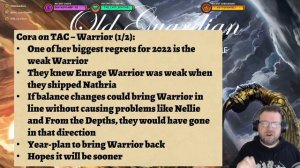 Game Designer Cora Georgiou on TAC Podcast Recap - Warrior Will Be Back in 2023! (Hearthstone)