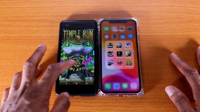 Google Pixel 2 Android 11 Vs iPhone 11 iOS 14 Speed Test смотреть онлайн