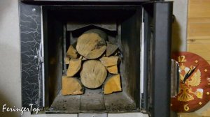 ДВА ЦЕЛЫХ ПОЛЕНА СГОРАЮТ В ПЕЧИ! Как Топить Печь Ферингер с Цельным Поленом?