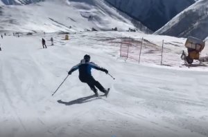 Свал таза на горных лыжах