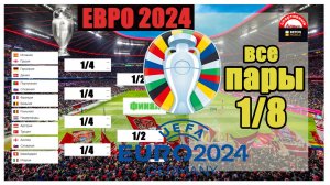 ЕВРО 2024. Кто сыграет в 1/8? Схема. Итоги групп. Расписание.