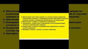Обязанности командира отделения подразделения пожарной охраны. Приказ МЧС 452
