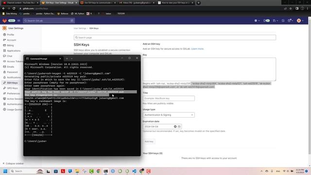 VS Code 에서 GitLab 이용 - SSH Key만들기 #6-5 смотреть онлайн
