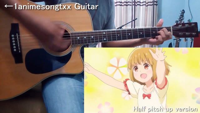 【Hitoribocchi no Marumaru Seikatsu】 OP [Hitori Bocchi no Monologue] guitar cover 【Acordes】 смотреть онлайн