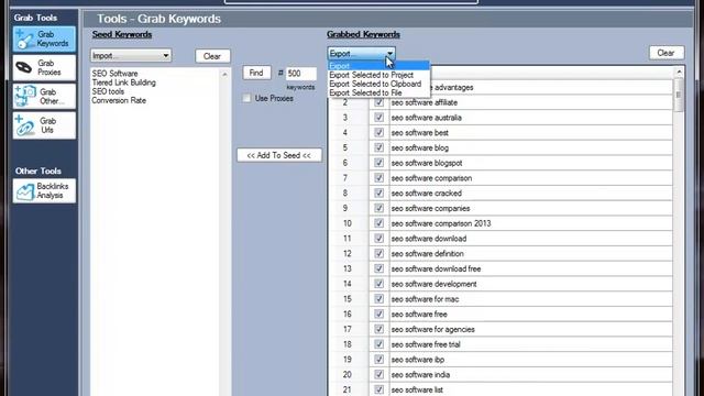 SEO Workstation - How to add keywords & Grab hundreds of other relevant keywords