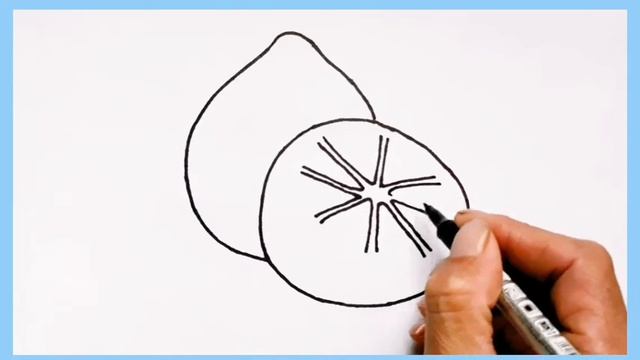 Простые Рисунки, Как нарисовать милый ЛИМОН? How to draw a Lemon. смотреть онлайн
