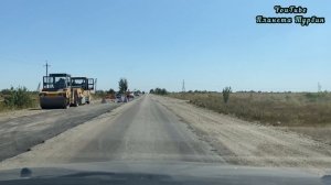 Продолжение ремонта дороги Мелитополь-Мариуполь. 9 августа 2022