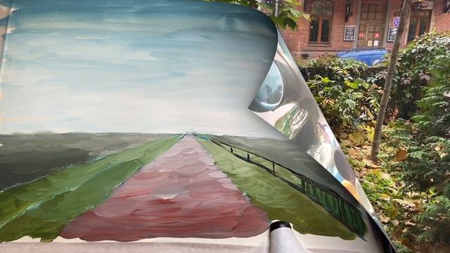 ЛИНЕЙНАЯ ПЕРСПЕКТИВА, ВОЗДУШНАЯ ПЕРСПЕКТИВА. РИСУЕМ БУЛЬВАР. ОНЛАЙН ИЗОСТУДИЯ