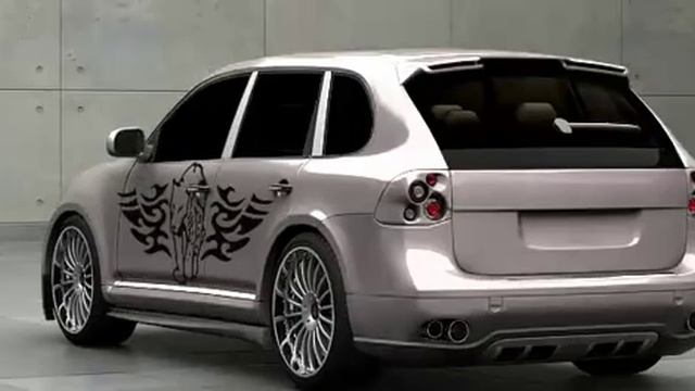 3D Тюнинг Porsche Cayenne facelift 2007 смотреть онлайн