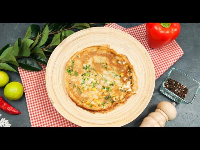 Блинчики с припёком из лука с яйцом | Кухня по заявкам