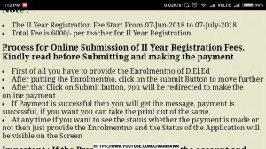 773. NIOS D.El.Ed, Submit your 2nd Year Registration Fees