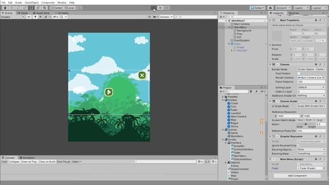 Как сделать платформер. Главное меню и меню паузы смотреть онлайн