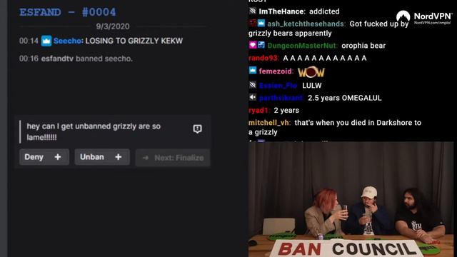 Unbanned WOW Chatter "LOSING TO GRIZZLY KEKW"