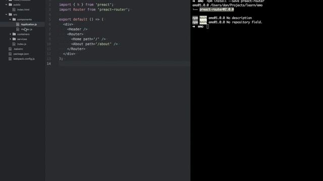 Introduction to preact with webpack & babel смотреть онлайн