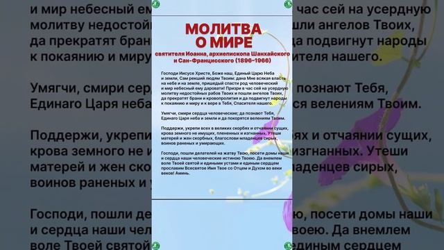 Молитва Иисусу Христу о Мире ✝☦ Знахарь-Кирилл ✝☦ ?