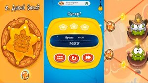Ам Ням на Диком Западе #8 Cut the Rope Time Travel Путешествие во Времени Детское Игровое Видео