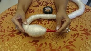 Мастер-Класс. Лебеди из пластиковой упаковочной пленки...
