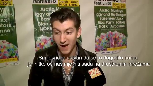 Arctic Monkeys Interview at INmusic festival June 2013