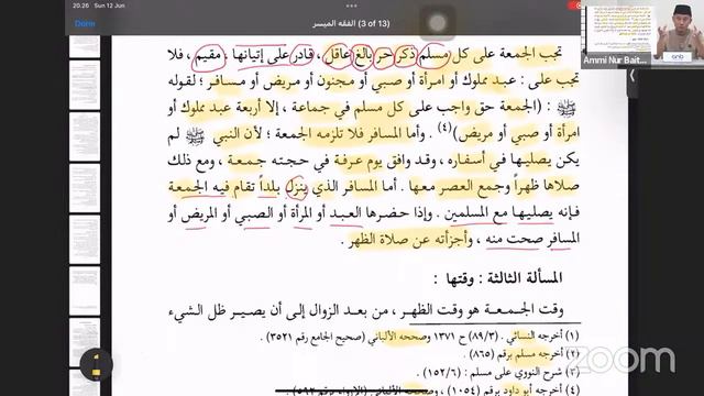 Ustadz Ammi Nur Baits  Fikih Muyassar  Kitab Shalat  Bab 10 Shalat Jumat
