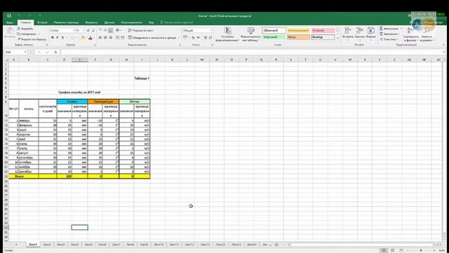 Как быстро перемещаться между листами Excel смотреть онлайн