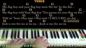 Iko Iko - Piano Cover Lesson in G with Chords/Lyrics