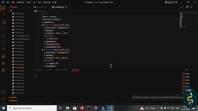 Mathematical Graph Using Python Turtle Code | Python Programming Hub