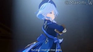 When you put La vaguelette into Focalors' Cutscene - Genshin Impact Version 4.2