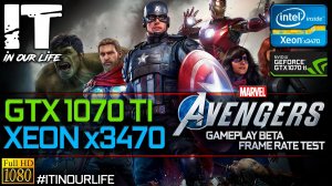 Marvel’s Avengers | Beta | Xeon x3470 + GTX 1070 Ti | Gameplay | Frame Rate Test | 1080p