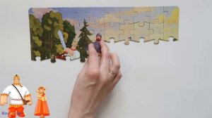 ТРИ БОГАТЫРЯ / ПАЗЛЫ ДЛЯ ДЕТЕЙ / PUZZLE THREE HEROES