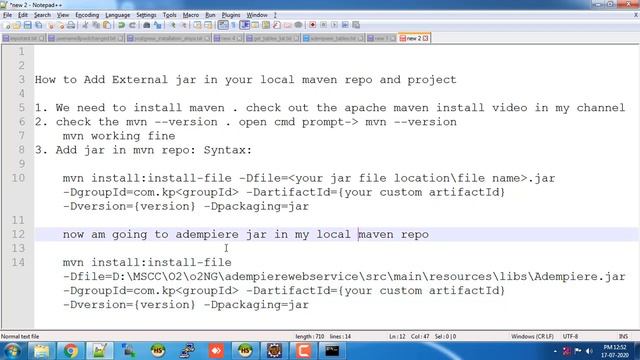 Add External Jar in Maven Repository смотреть онлайн
