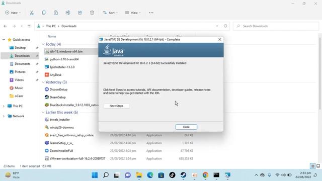 How to Install Java JDK 18 on Windows 11 | Download and Install Java 18 in Windows 11 смотреть онлайн