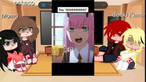 mha react to deku's past •deku as Zero two•