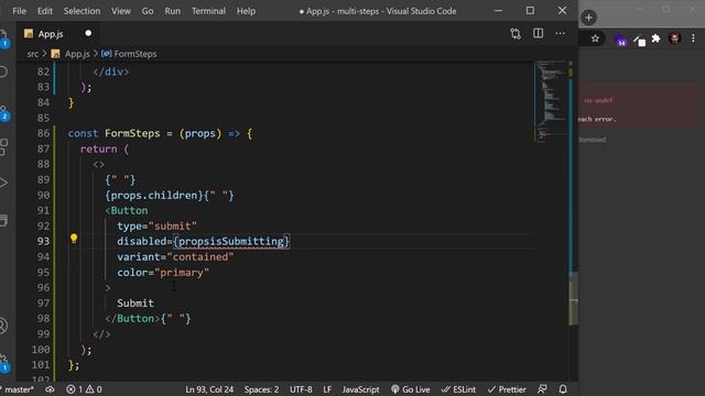 React.js Multi-steps Form Validation بالعربي - with Formik , Material-ui and Yup смотреть онлайн