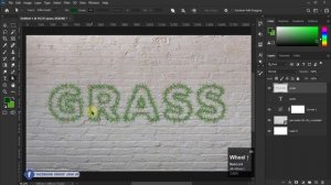 Grass Text Effect | Photoshop in HINDI tutorial