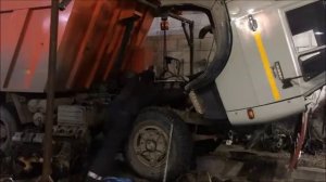 камаз 55111 установил мотор (установка в одну каску)