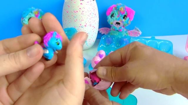 #ЧЕЛЛЕНДЖ - ЧЬИ ЯЙЦА ЛУЧШЕ!? Eggs Challenge #Яйца с Сюрпризом Хэтчималс! смотреть онлайн