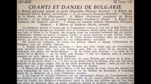 Boris Karlov - Khoro Du Kustendil (Le Chant Du Monde 45 France)