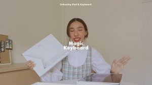 UNBOX ♡ Ep.06 เปิดกล่อง iPad Pro พร้อม Magic Keyboard สีขาว สวย minimal มากกก l jjjjiinaa55