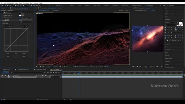 Ландшафт из Частиц в Trapcode Form After Effects