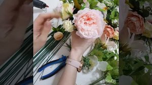 Мастер Класс композиция из Искусственных Цветов