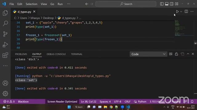 Python Training | Learn Full PYTHON Course for Beginners | Python Course  Day 2 |   English batch