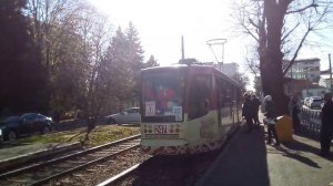 (Краснодар Трамвайный Маршрут N-22. борт 247.