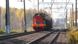 "Еще один". ЧМЭ3Т-6885 с хозяйственным поездом