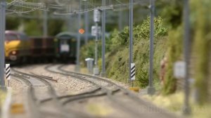 Beautiful Model Railway Layout with HO Scale Model Trains of Luxembourg Rail Transport by Pit Karge