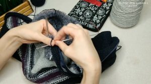 Вяжем планку для молнии / Закрываем молнию