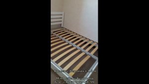 Кровать-массив дерева Вероника 1.6 м (Белый) Браво Мебель