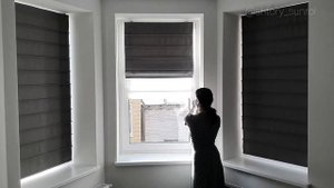 ДВОЙНЫЕ РИМСКИЕ ШТОРЫ НА ОДНОМ КАРНИЗЕ